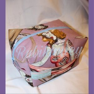 Makeup bags and brush holder